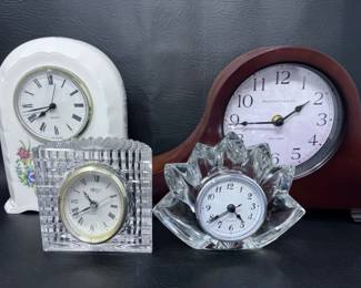 109 2MikasaCrystalClocksBALDAUFClockRoyalTaraIrishClock