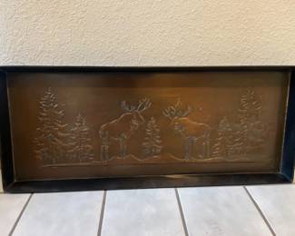 36 OilRubbedBronzeEmbossedShoeTray