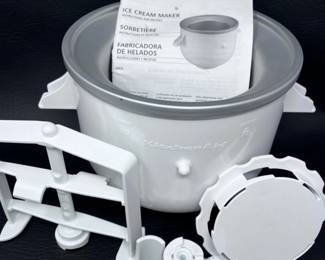 131 WhiteKitchenAidIceCreamMakerAttachment