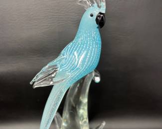 8 MuranoGlassCockatooSculpture