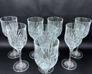 91 8MikasaCutCrystalWineGlasses