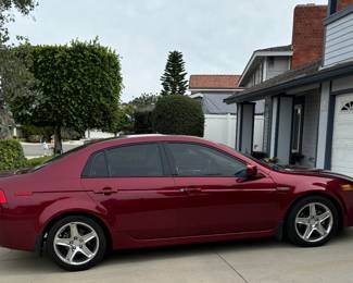 Burgundy Acura 