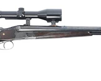 German Drilling Combination Rifle Shotgun with Claw Mount Scope