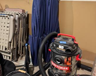 Craftsman power vac 
Umbrellas 
Set of outdoor folding chairs 