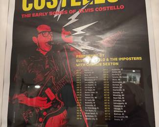 Elvis Costello 
Signed auth poster 