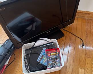 PS3 with games, tv 
We have 4 TVs , dvd player 