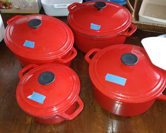 Marth Stuart cast iron pots 
