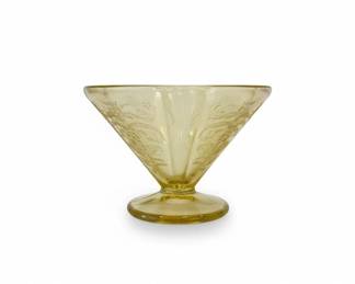 Federal Glass Madrid Amber Sherbet Glasses