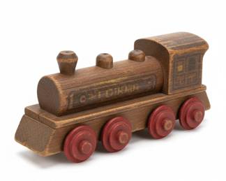 Vintage N.D. Cass Limited Wooden Toy Train Car third image