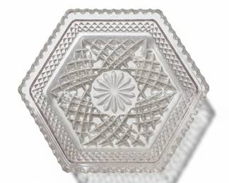 Anchor Hocking Wexford Footed Hexagonal Serving Dish second image