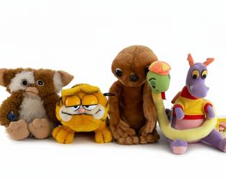 Collection of Vintage Plush Toys Gizmo Applause, Garfield, E.T., and Figment Walt Disney Productions second image