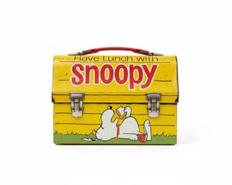 Vintage Snoopy Lunch Box with Thermos and Atlas Mason Jar second image