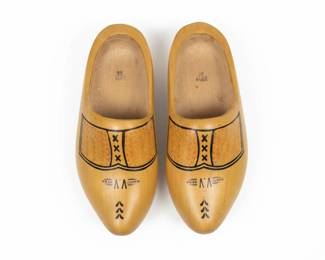 Vintage Dutch Wooden Clogs SWETT. GED. V.V. second image