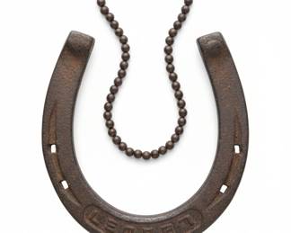 Antique Leader Forged Steel Horseshoe second image