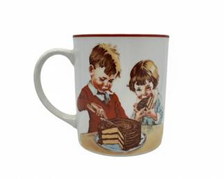 Vintage Hersheys Chocolate Cookbook Cover Mug and Plate Set