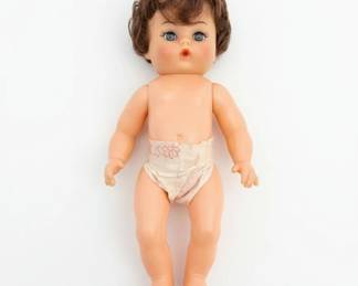 Vintage Ideal Tiny Tears Baby Doll Drink  Wet Version third image