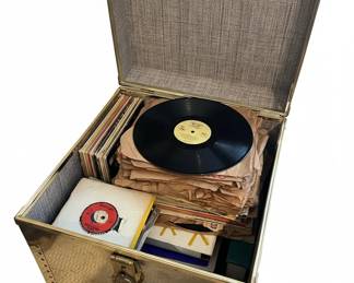 Vintage Vinyl Record Collection with RCA Victor and Cadence Records second image