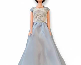 Vintage Barbie Doll Brunette Bubblecut with Ball Gown and Swimsuit third image