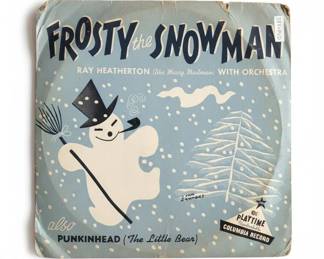 Frosty the Snowman or Punkinhead The Little Bear RPM Record  Columbia Playtime PVD second image