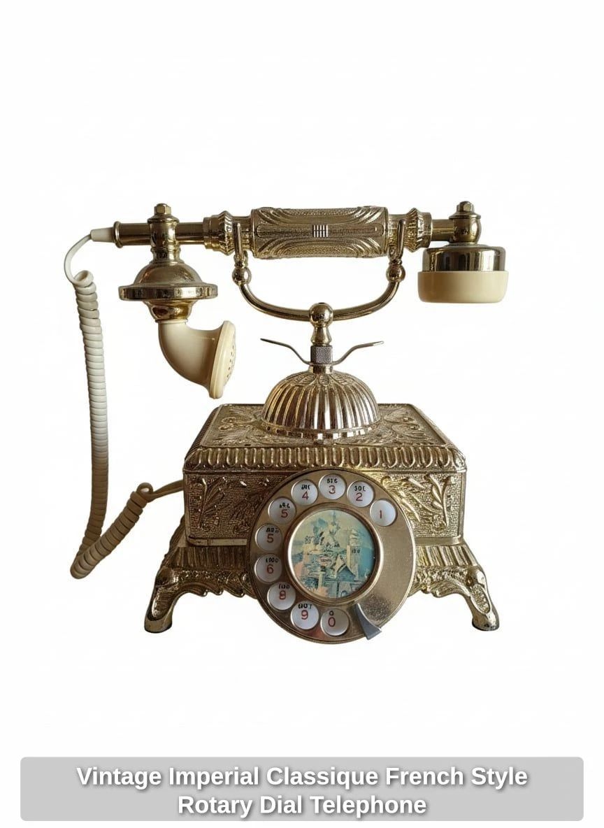 Vintage Imperial Classique French Style Rotary Dial Telephone