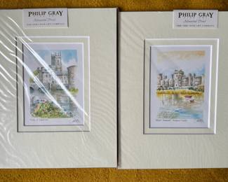 Philip Gray "City of Limerick " and "Quiet Moments- Ashford Castle" Signed Prints, sealed and unframed