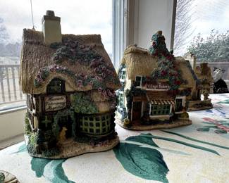 Assorted Lilliput Lane Foxton Folk Cottages 
Designed by Kay Baker
