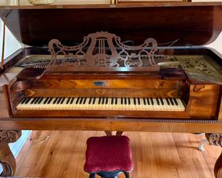 George Davis Co. Baltimore Square Grand Piano from the 1800s