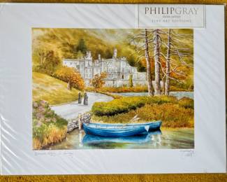 Philip Gray "Kylemore Abbey, Co. Galway "Fine Art Edition Print, sealed and unframed