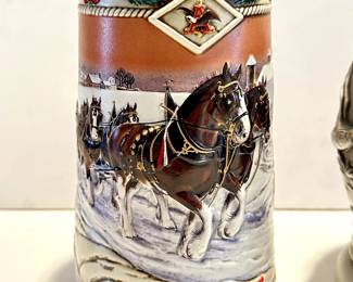 American Homestead 1996 Budweiser Holiday Stein 