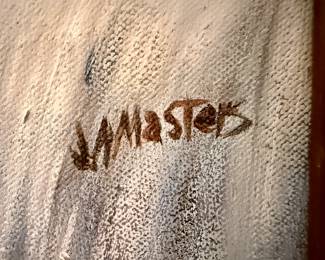 Winter Mill Landscape Painting by J. Masters second image