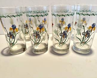Floral Tumbler Glasses 