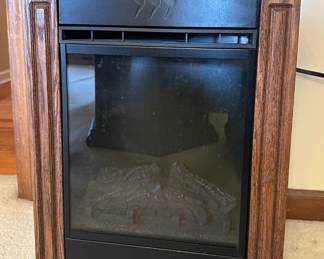 Heat Surge Electric Fireplace with Oak Mantel