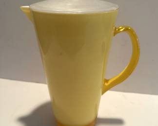 Vintage Yellow Beverage Pitcher