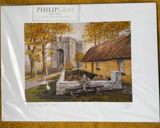 Philip Gray "Traditions, Bunratty Castle, Co. Clare" Fine Art Edition Print, sealed and unframed