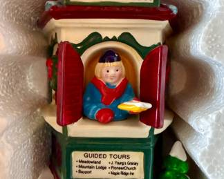 Department 56 Snow Village "Tourist Information Booth" Figurine