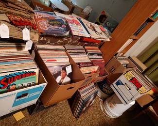 Lots of record albums