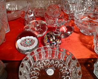 Paperweights and crystal figures