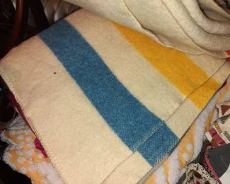 Wool blanket and chenile bedspread