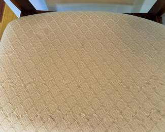 ALTERNATE VIEW: Vintage teak chair. Slight separation to joint shown on alternate view 4. Measures 31"H x 20"W x 17"D. AVAILABLE FOR: $250.