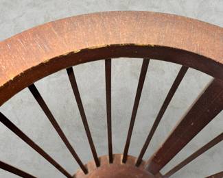 ALTERNATE VIEW: Baker Furniture Historic Charleston Reproductions Federal-style inlaid mahogany fern or plant stand. Measures 36"H x 14 1/2" diameter across the top. AVAILABLE FOR: $350