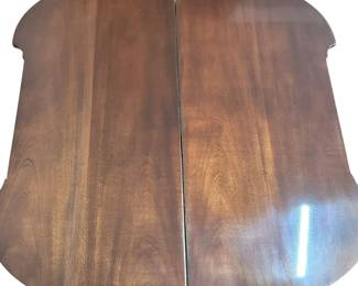 ALTERNATE VIEW: Baker Furniture Historic Charleston Reproductions Neoclassical Style Games Table. Measures 35"W x 17"D (closed) x 29 3/4"H. Measures approximately 35" x 35" in the open position. AVAILABLE FOR $750.