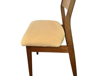 ALTERNATE VIEW: Vintage teak chair. Slight separation to joint shown on alternate view 4. Measures 31"H x 20"W x 17"D. AVAILABLE FOR: $250.