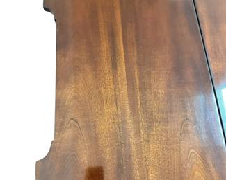 ALTERNATE VIEW: Baker Furniture Historic Charleston Reproductions Neoclassical Style Games Table. Measures 35"W x 17"D (closed) x 29 3/4"H. Measures approximately 35" x 35" in the open position. AVAILABLE FOR $750.