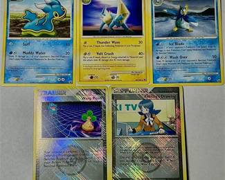 Pokémon Card Lot – Diamond & Pearl Era (2008) + Trainers (5 Cards Total)