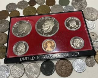 1977 UNITED STATES PROOF SET & MIXED COIN LOT