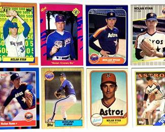 NOLAN RYAN Baseball Card Lot