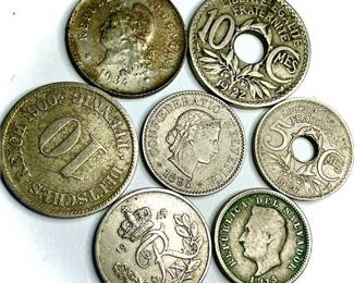 Vintage World coin Lot (7 early Dates)