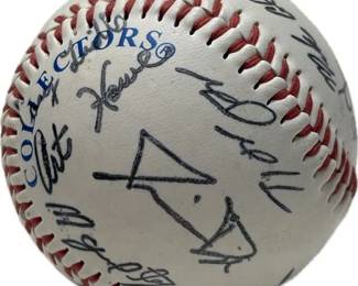 Oakland A’s 2002 Western Division Champs team signed ball.