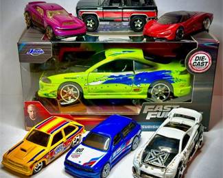 Lot 113   0 Bid(s)
Lot of 7 Die-Cast Cars – Fast & Furious, Jada Toys, Hot Wheels