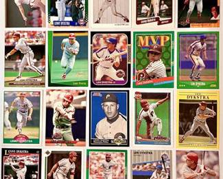 Lenny Dykstra Baseball Card Lot